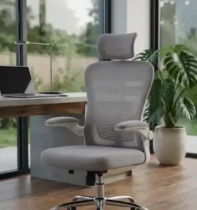Cadeira Ergonômica Presidente Giratória Com Apoio De Cabeça - Imagem 2