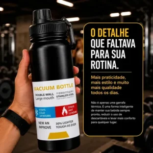 Garrafa Térmica 800ml Inox Parede Dupla Premium - Imagem 6