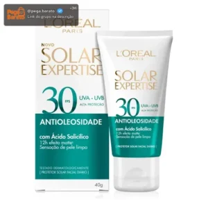 Protetor Solar Facial L'Oréal Paris Antioleosidade FPS30 40G - Imagem 1