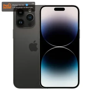 Apple iPhone 14 Pro Max (128 GB) - Preto-espacial (Novo com caixa aberta) - Imagem 1