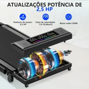 Esteira Elétrica Ergométrica Residencial Dobrável C/tela Led - Imagem 6