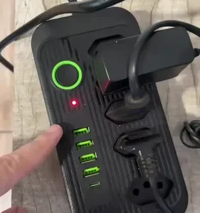 Extensão Elétrica 5 Tomadas Usb Type-c Bivolt 2m Branca - Imagem 2