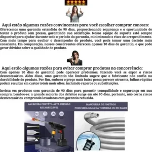 Lavadora Alta Pressão Portátil 96v 1000w Kit Mala 2 Baterias - Imagem 6