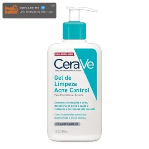Gel De Limpeza Acne Control Para Pele Oleosa 340g Cerave - Imagem 1