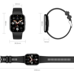 Smartwatch JSKJ Z169 Esportivo Preto com Tela de 1.83" para Android e iOS - Imagem 12