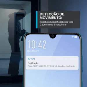 TP-Link Tapo C200 Câmera de Segurança Wifi 1080P 360° Pan/Tilt - Imagem 6