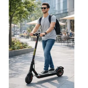 Patinete Scooter Elétrico Dobrável Com Velocidade E Autonomia De 30 Km Bluetooth Cor Preto MESTRI M-140 - Imagem 8
