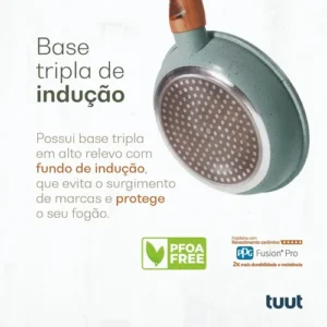 Jogo De Panelas Cerâmico Triplo Indução Tuut Ecoglid 8 Peças Cor Marble - Imagem 5