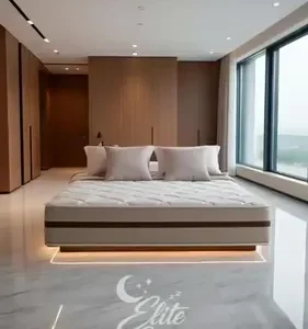 Cama Box Baú Casal Com Colchão Pillow Angel Molas Ensacadas Cor Preto - Imagem 2