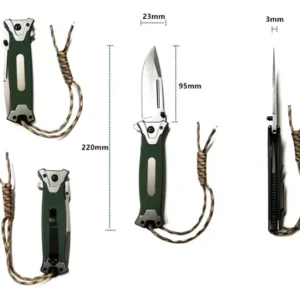 Canivete Tatico Militar Semi Automatico Estilo Browning 364b - Imagem 11