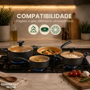 Conjunto Panelas Antiaderente 10 Peças Teflon Várias Cores - Imagem 7