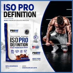 Whey Protein Iso Pro Definition Refil 1,8kg Chocolate-profit Sabor Chocolate - Imagem 5