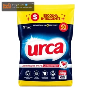 Lava Roupas Pó Urca Concentrado Sache 4kg - Imagem 1