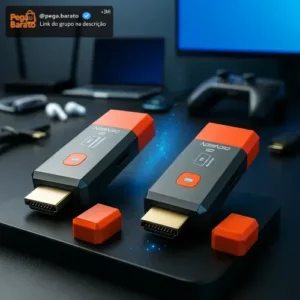 Transmissor Receptor Hdmi Sem Fio Wireless 1080p Full Hd 50m Metros Transmite Espelha Tv Ps5 Video Pc Notebook D Densen - Imagem 1