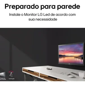 Monitor PC LG 19.5'' 20MK400H-B LED HD HDMI VGA (D-Sub) 75Hz 2ms(GtG) Ajuste de Inclinação Reader Mode - Imagem 7