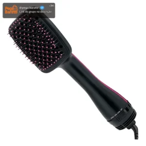 Secador De Cabelo 2&1 Escova Com Ar Quente De 1000w - Imagem 1