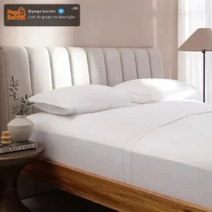 Jogo De Cama Super King Buddemeyer Cotton Essential Cor Branco - Imagem 1