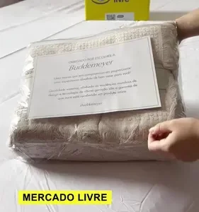 Colcha King Buddemeyer In Design 100% Algodão Bege - Imagem 2