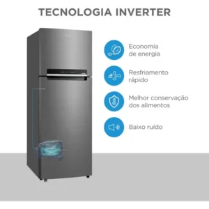 Geladeira Frost Free Duplex 394l Inverter Cor Inox Inox - Imagem 4