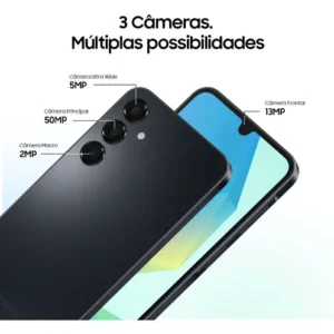 Celular Samsung Galaxy A16 4G, 256gb + 8gb Ram, Câmera De Até 50mp, Tela 6.7 , Nfc, Ip54, Bateria 5 Ah Preto - Imagem 8