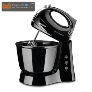 Batedeira Prática Mondial Preto 400W B-44-B - Imagem 1