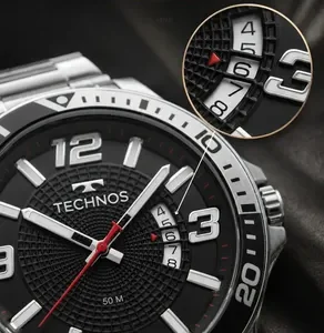 Relógio Technos Masculino Analógico Prata Aço Inox Original - Imagem 6