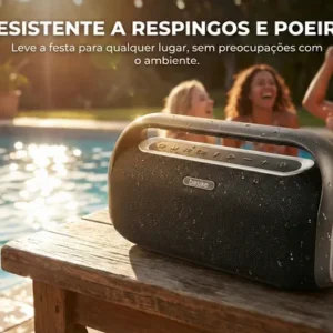 Caixa De Som Boombox 200w Com Auxiliar Usb Potente Estéreo - Imagem 5