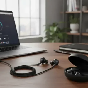 Fone Samsung Akg Usb Tipo-c Com Fio E Controles Cor Preto - Imagem 9