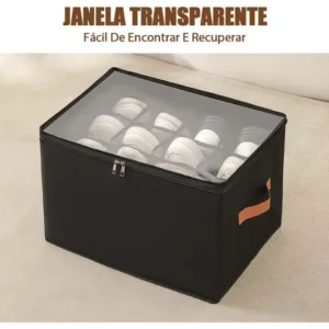 Organizadora Capa Transparente Sapato 12 Vertical Colmeias - Imagem 2