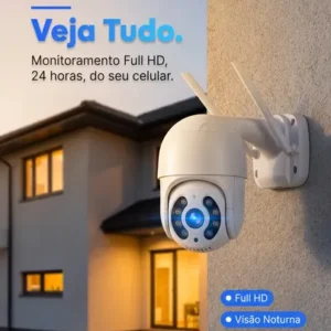 Câmera De Segurança Ip Wifi A8 Full Hd Icsee Ptz 355° Com Visão Noturna Áudio Bidirecional Ip66 Monitoramento Remoto Para Celular Android E iPhone - Imagem 9