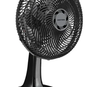 Ventilador Oscilante De Mesa Ventisol Turbo Premium 52w 30cm 6 pás Preto - Imagem 3