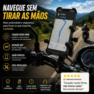 Suporte Moto Carregador Usb Universal Celular Shopclic - Imagem 4