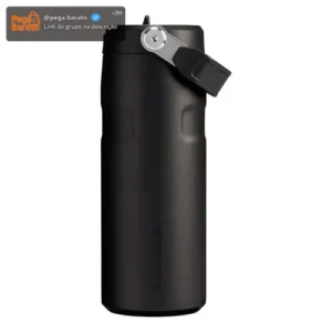 Garrafa Térmica Stanley Aerolight Flip Straw Black 473ml - Imagem 1