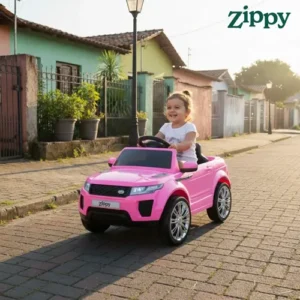 Carro Elétrico Infantil Land Rover - Zippy Toys - Rosa - Imagem 10