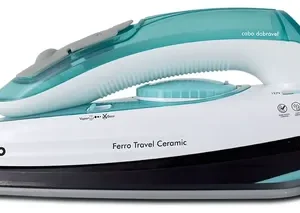 Ferro De Passar Philco Travel Ceramic Vapor Extra Bivolt Azul-turquesa - Imagem 4