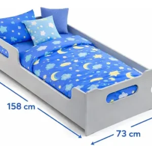 Cama Infantil Encanto Mdf Com Colchão Incluso Compacta Top - Imagem 3