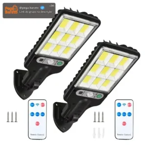 Luz Led Luminaria Solar Sensor Presença Forte Poste Pared - Imagem 1
