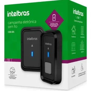 Campainha Sem Fio Cib 101 Intelbras Alcance Até 100 Metros Cor Preto - Imagem 10