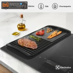 Electrolux Chapa Grill de Ferro Fundido para Fogão, Indução, Forno e Churrasqueiras - Imagem 1