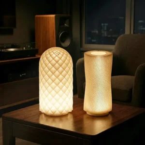 kit 3 luminaria lâmpadas led 001 diy para impressao 3d para bambu labs redondo branca quente/Branco/Branco Frio 3 cores 5V 3W usb moderna peças 3d acessórios Presente decorativa makerworld mh - Imagem 12