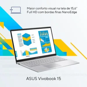 Notebook Asus Vivobook 15 X1504va Intel Core I5 1334u 8gb Ram 512gb Ssd Intel Iris Xe Windows 11 Home Tela 15,6 Fhd Silver - Nj1740w - Imagem 5