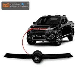 Grade Dianteira Friso Preto Fiat Toro Original 2016/ 2020 - Imagem 1