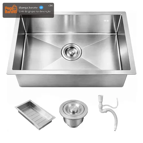 Cuba Cozinha Gourmet Aço Inox 304 Escovado 50x40 Cor Prata Brinovar