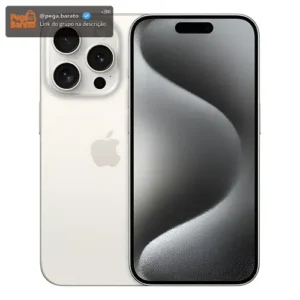 Apple iPhone 15 Pro (128 GB) - Titânio Branco (Novo com caixa aberta) - Imagem 1