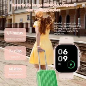 Relógio Smartwatch Bettdow Fb041 47 mm Esportivo Alexa E Gps 1.85 Cor Rosa - Imagem 4