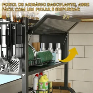 65cm Escorredor De Pratos E Tigelas Multifuncional Suspenso - Imagem 5