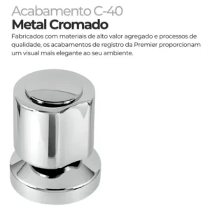 Kit De Acabamento Para Registro C 40 Metal Padrão Universal - Imagem 6
