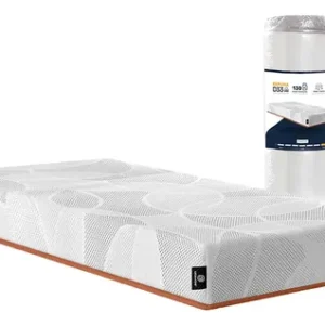 Colchão Solteiro Ortopédico Espuma D33 A Vácuo - Lucas Home Branco - Imagem 3
