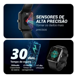 Relógio Inteligente Smartwatch Blackview R50 Gps 10m/ip68 - Imagem 9
