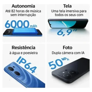 Smartphone Xiaomi Redmi 15c 256gb 16gb Ram 2chip Nf - Global - Imagem 7